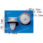 C1811or Кліпса Mercedes A0009910198 0009910198 4M0827947