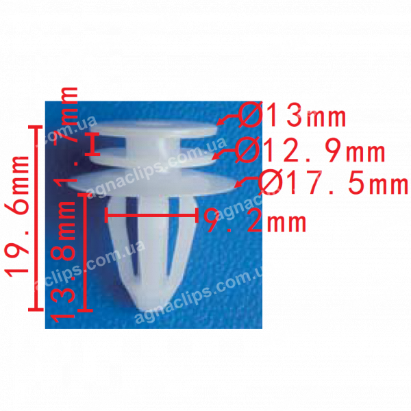 C 3083sg Кліпса VW Mercedes Renault Skoda A0079889978 6Y0867260 7701057716