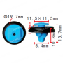 C 3481 Кліпса Jeep Fiat Alfa Romeo 0735537083 5SR17JXWAA 735490766