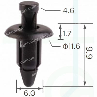 C 85 g Кліпса Infiniti Mitsubishi Nissan MR462748 6682401G00