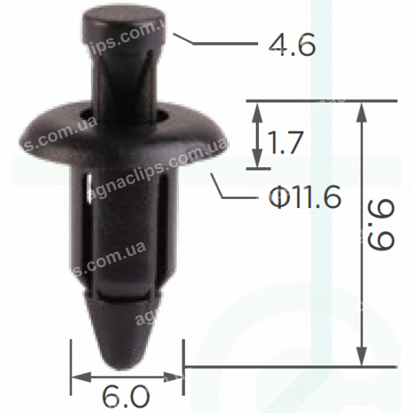 C 85gy Кліпса Infiniti Mitsubishi Nissan MR462748 6682401G00
