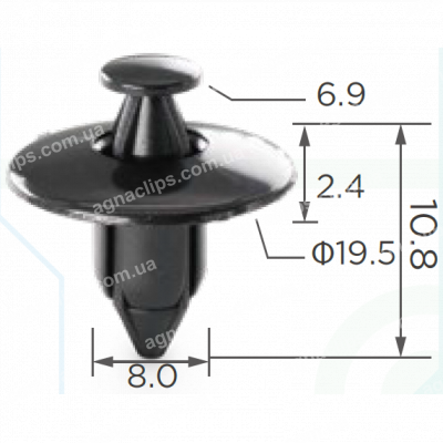 C 541lg Кліпса Nissan Toyota Subaru Infiniti Volvo 91545SE00030W1 6384801G00 91545SE00030W