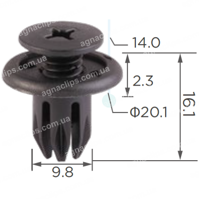 C 570lw Кліпса Honda Opel Ssang Yong Subaru Suzuki Acura BMW Chevrolet Daewoo 91503SP0003 94530623 0940909302 91503SP0003 94530623 788750800