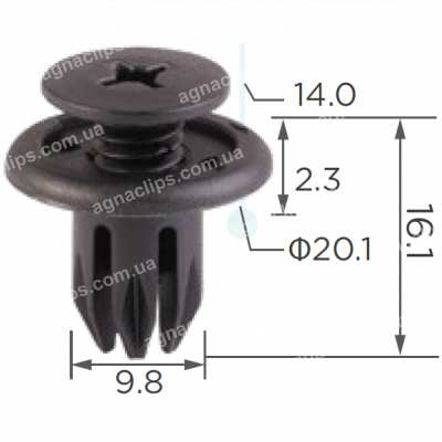 C 570lw Кліпса Honda Opel Ssang Yong Subaru Suzuki Acura BMW Chevrolet Daewoo 91503SP0003 94530623 0940909302 91503SP0003 94530623 788750800