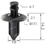 C633dg Кліпса Mazda Acura Honda Suzuki Toyota Subaru Nissan 91505SL0003 91505ST7003ZA