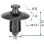 C 869g Кліпса Toyota Lexus Nissan 6777152010GO 67771520101 6777152010O