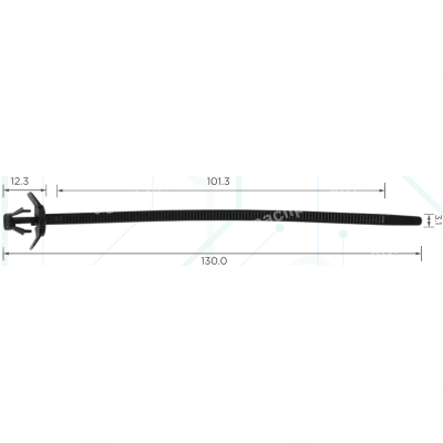 C 1171g Хомут проводки 3.1x130 mm Mitsubishi