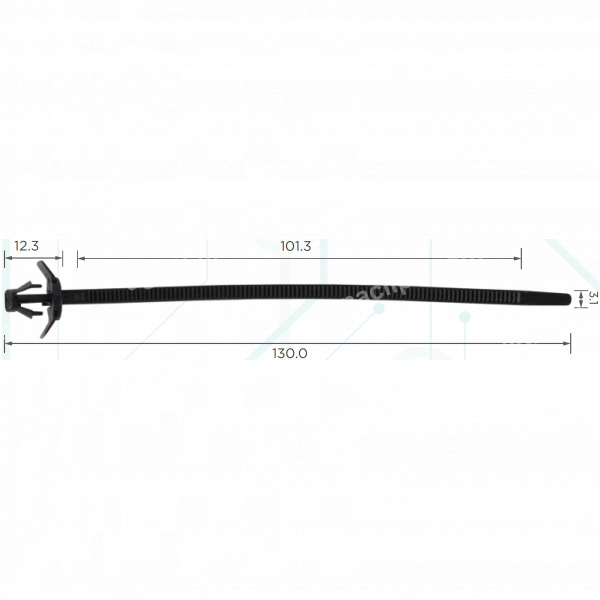 C 1171g Хомут проводки 3.1x130 mm Mitsubishi