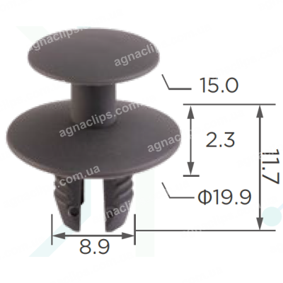 C 1679b Кліпса Mercedes Chrysler A2309900192 A0009907892 6104900A