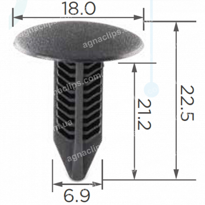 C 377 gb Кліпса Honda Acura Daewoo 90667S0D003ZH 90667S0D003ZK