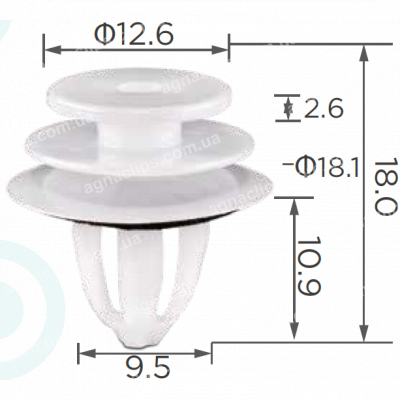 C 3291lg Кліпса BMW 07147145753 07147443710