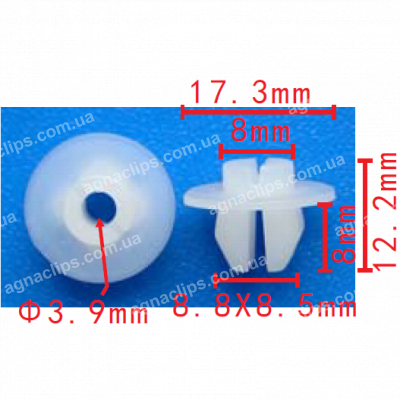 C 3574 Кліпса Toyota 4121J100011 9018905142 решітки радіатора