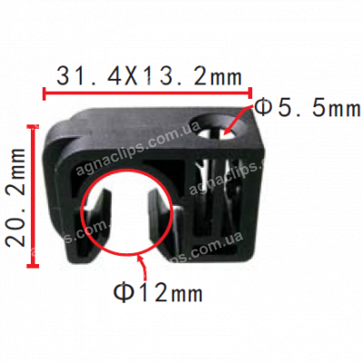 C 3518 Кліпса кріплення трубок, проводки