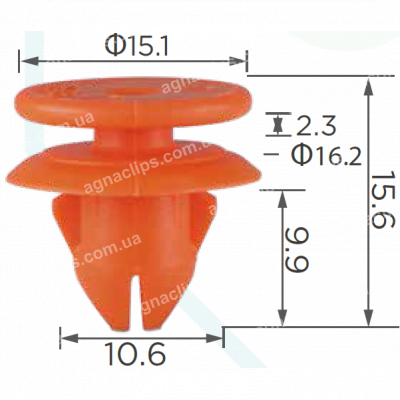 C 3543 Кліпса Volvo 8659732 розширювача арки колеса