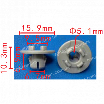 C 3547 Кліпса Subaru 91486FL020 кріплення порога
