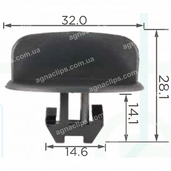 C 3569 Кліпса Chrysler Jeep Fiat Alfa Romeo Lancia 68034329AA
