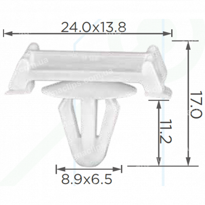 C 3613 Кліпса молдингу