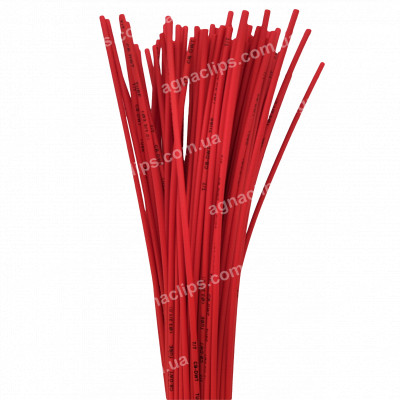 Термоусадка клейова Ø 3.2/1 мм. 1 м. червона