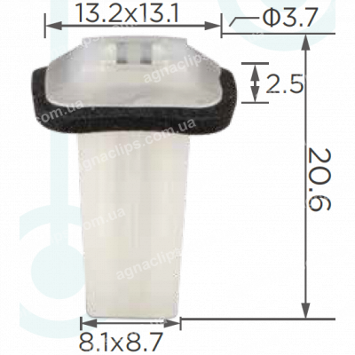 C 3556 Кліпса під саморіз