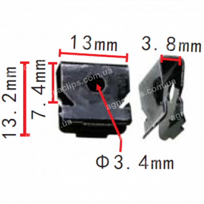 H 2248 Скоба VW Audi Seat Skoda N90531902 бампера ПТФ
