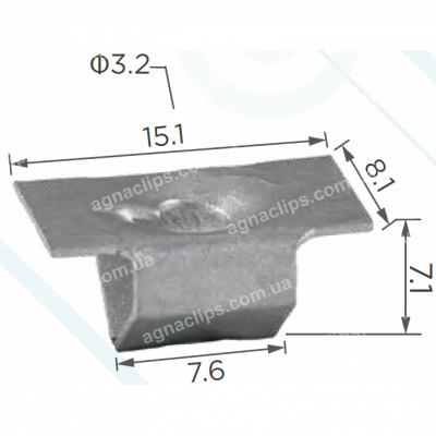 H 2295 Скоба VAG N90093502 VW Tiguan 2007-2011