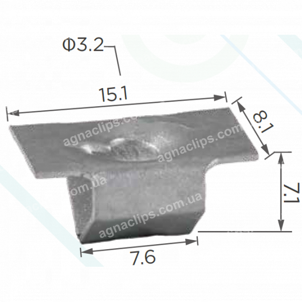 H 2295 Скоба VAG N90093502 VW Tiguan 2007-2011