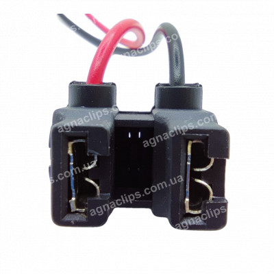 RCS2P Роз'єм 2-к автолампи H7 серії 6.3мм пластик
