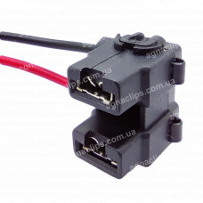 RCS2P Роз'єм 2-к автолампи H7 серії 6.3мм пластик