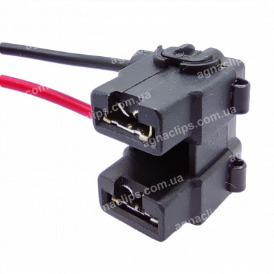 RCS2P Роз'єм 2-к автолампи H7 серії 6.3мм пластик