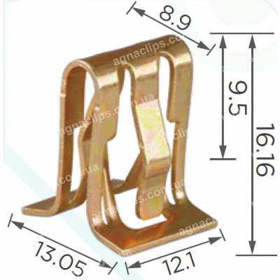 H 2306 Скоба Jeep Chrysler 6511238AA кріплення решітки