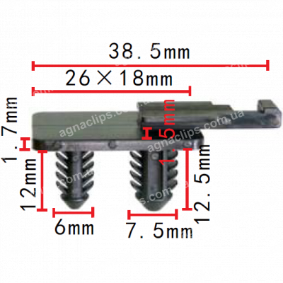 C 3641 Кліпса проводки