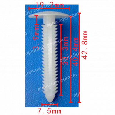 C 3617 Кліпса Ø7.5мм внутрішньої обшивки