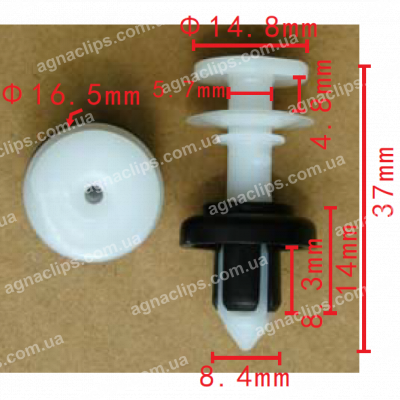 C 3590 Кліпса Honda Acura 91561SJD003 внутрішньої обшивки