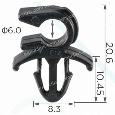 C 3567 Кліпса Jeep Chrysler Dodge 4814094 троса відкривання капота