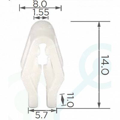 C 3521 Кліпса панелі приладів універсальна
