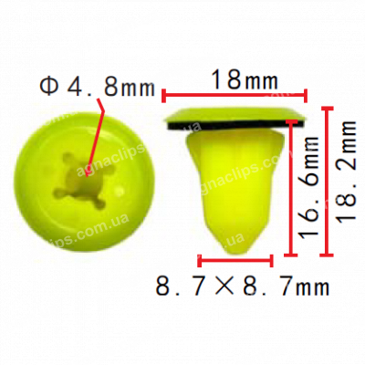 C 3485 Кліпса Toyota 5218833040 заднього бампера