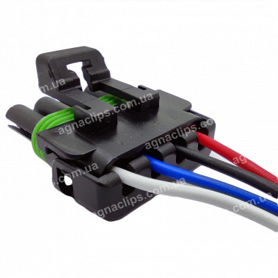 RP1062 Роз'єм 4-к Delphi вологозахищений 12015797