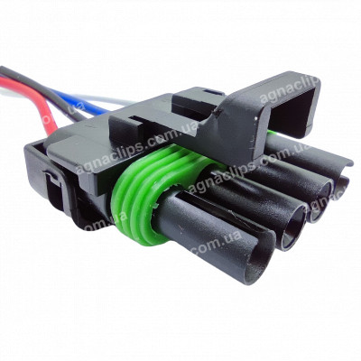 RP1062 Роз'єм 4-к Delphi вологозахищений 12015797