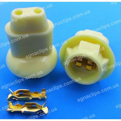 PN58 Патрон автолампи USA T10 рез. з клемами