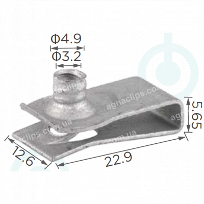 H 2255 Скоба M4 Chevrolet GM 11515638