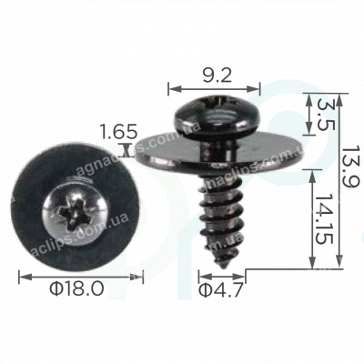 H 2352 Саморіз 4.7x15 універсальний