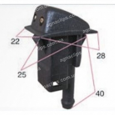 F7033 Форсунка омивача Ford