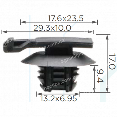C 3579 Кліпса для роз'ємів