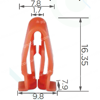 C3589 Кліпса Honda 90666TA0A01