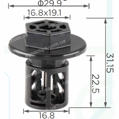 C 3592 Кліпса Honda 91505T5A003