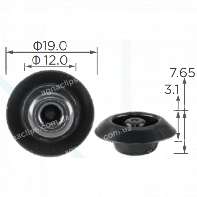 C 3593 Заглушка Ø 10мм Honda 9555111000
