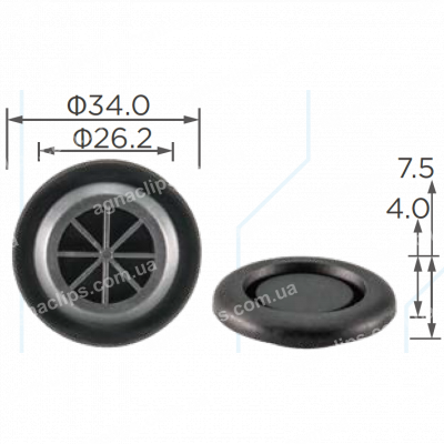 C 3595 Заглушка Ø 23мм Honda Acura 90825T2A003