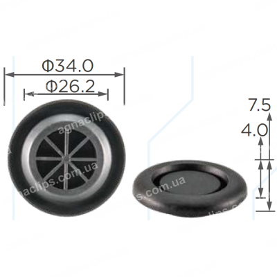 C 3595 Заглушка Ø 23мм Honda Acura 90825T2A003