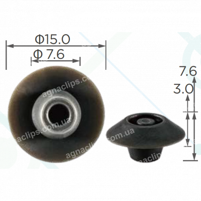 C 3601 Заглушка Ø 6,5мм Honda Acura 9555007000