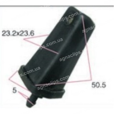 F7087 Форсунка універсальна L=50.5